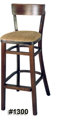 Rectangular back barstool #1300