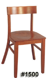 Rectangular back chair #1500